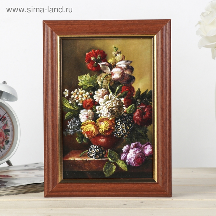 Ключница Ключница "Чудесный букет" орех 15х21 см