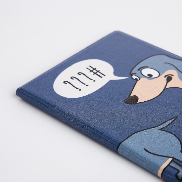 Обложка для паспорта, цвет синий Обложка для паспорта, цвет синий