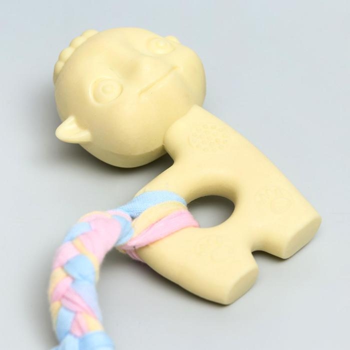 Игрушка жевательная Пижон Premium Игрушка жевательная Пижон Premium "Барашек", 9,4 х 6,4 х 3,2 см, жёлтая