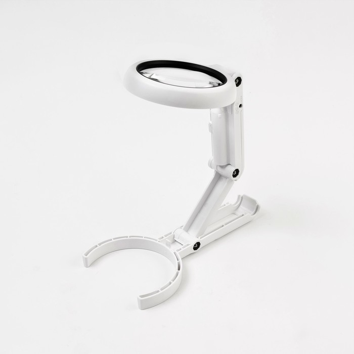 Лупа складная, с подставкой, линза 60,15мм, подсветка Лупа складная, с подставкой, линза 60,15мм, подсветка