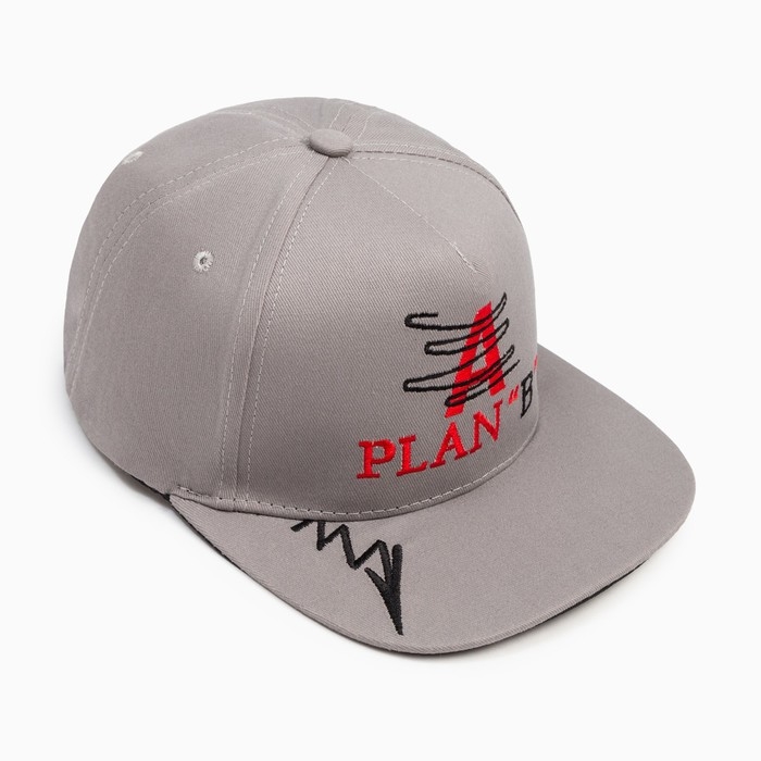 Бейсболка мужская MINAKU с вышивкой цвет серый , размер 56-58 Бейсболка мужская MINAKU с вышивкой цвет серый , размер 56-58