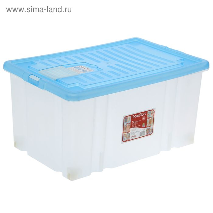 Ящик для хранения с крышкой Darel-box, 56 л, 60×40×31 см, цвет МИКС