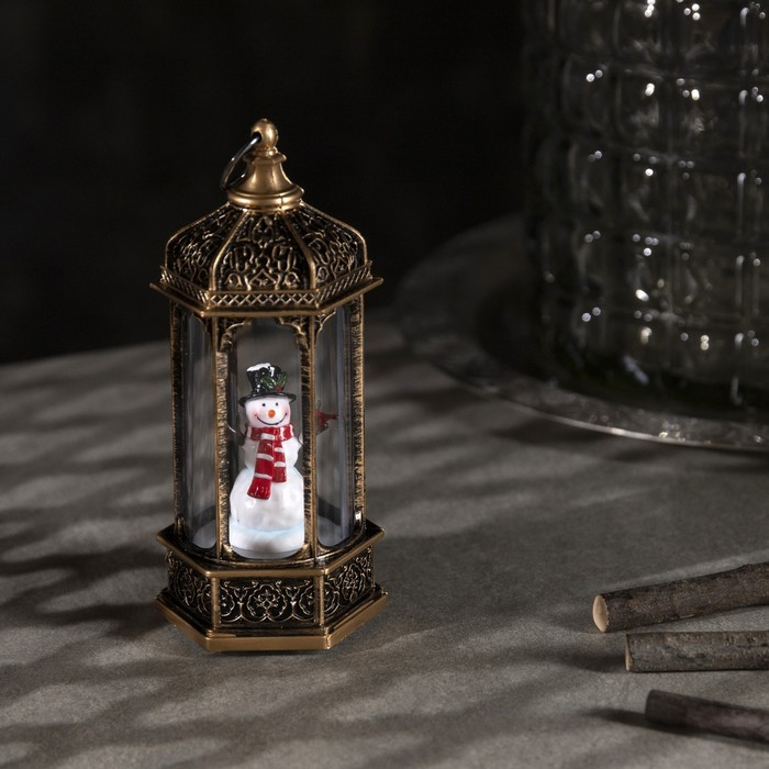 Светодиодная фигура «Снеговик в ротонде» 6.3 × 14 × 6.3 см, пластик, батарейки AG13х3 (в комплекте), свечение тёплое белое Светодиодная фигура «Снеговик в ротонде» 6.3 × 14 × 6.3 см, пластик, батарейки AG13х3 (в комплекте), свечение тёплое белое