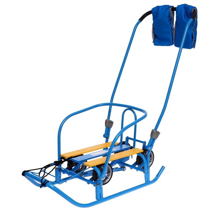 Санки «Ветерок 7 универсал», с рукавичками, цвет голубой Санки «Ветерок 7 универсал», с рукавичками, цвет голубой