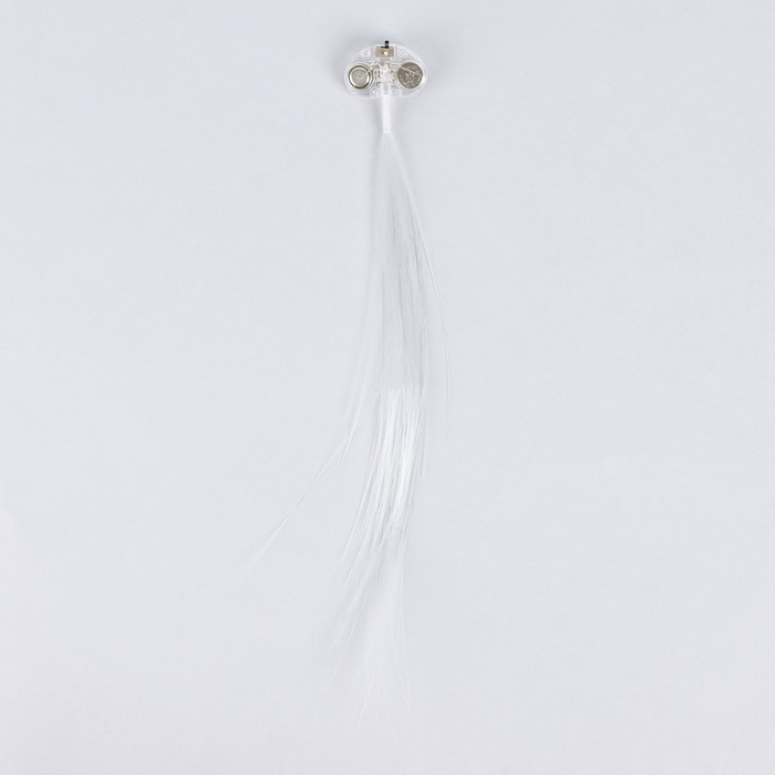 Прядь для волос на заколке, светящиеся, 3,5 х 33 см Прядь для волос на заколке, светящиеся, 3,5 х 33 см