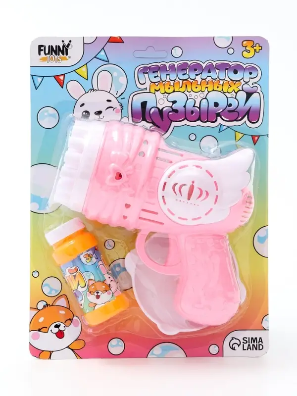 Генератор мыльных пузырей Funny toys «Пузырики», 16×15×7.5 см, МИКС Генератор мыльных пузырей Funny toys «Пузырики», 16×15×7.5 см, МИКС