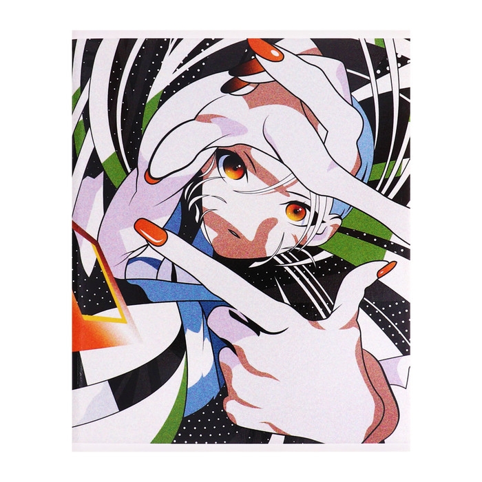 Тетрадь 96 листов в клетку Calligrata Тетрадь 96 листов в клетку Calligrata "Аниме", обложка мелованный картон, глянцевая ламинация, блок офсет МИКС