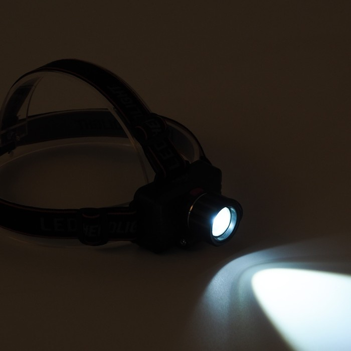 Фонарь налобный аккумуляторный, серия:  Фонарь налобный аккумуляторный, серия: "Мастер К", 3 режима, 6 х 8.5 см, от USB