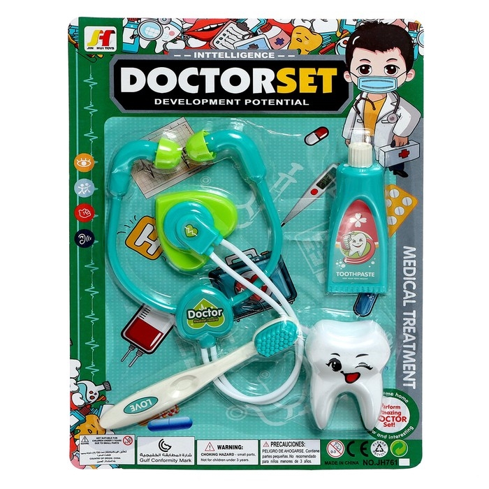 Набор доктора «Маленький стоматолог», 4 предмета Набор доктора «Маленький стоматолог», 4 предмета