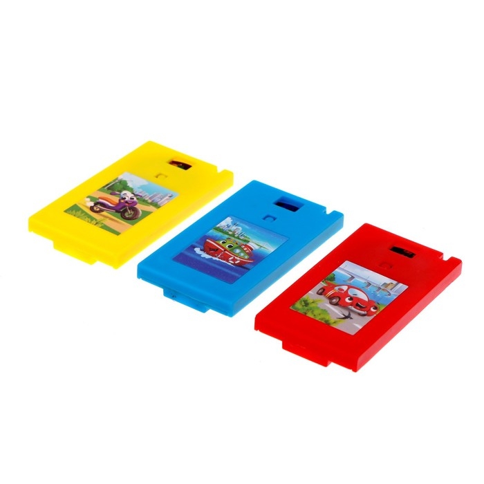 Проектор «Весёлые машинки», 3 слайда, 24 картинки, цвета МИКС Проектор «Весёлые машинки», 3 слайда, 24 картинки, цвета МИКС