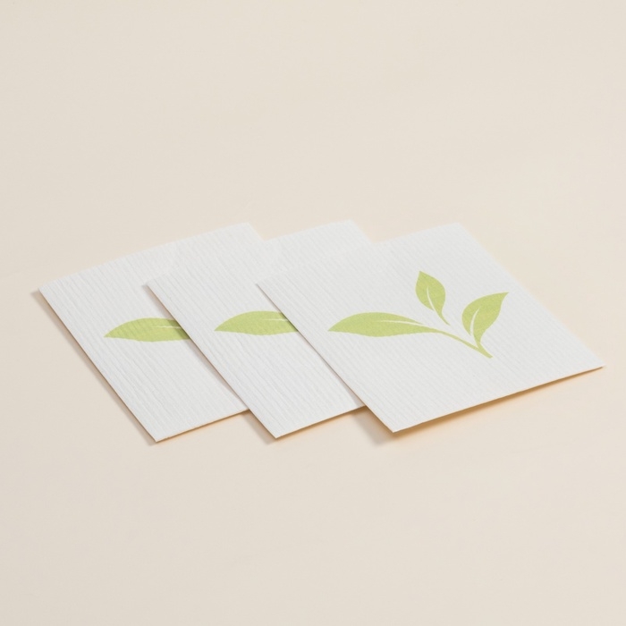 Салфетки универсальные SL Home, из целлюлозы и хлопка, 3 шт, 17×19 см, серые