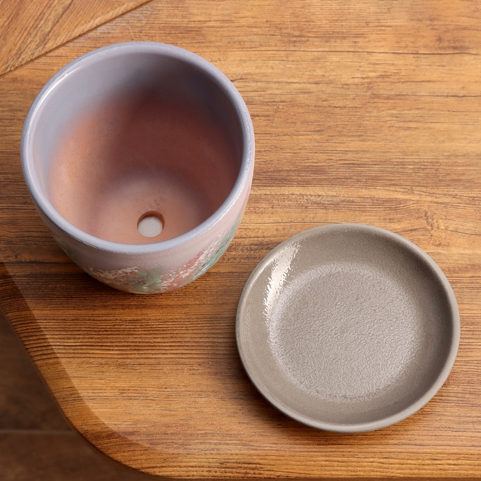 Горшок цветочный Живопись сиреневый крокус №1, 0,7 л, d - 11,7 см Горшок цветочный Живопись сиреневый крокус №1, 0,7 л, d - 11,7 см