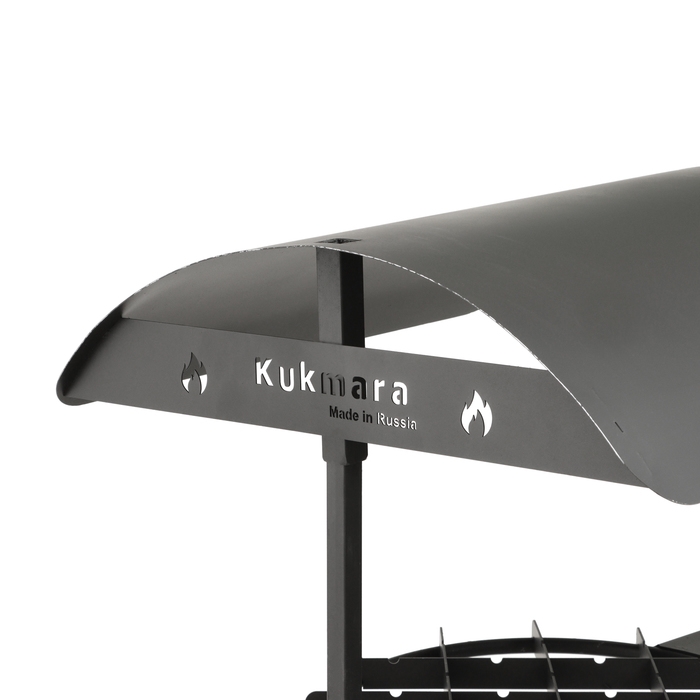 Мангал с вертелом, шампурами (6 шт), сталь 2 мм, 105х57х175 см Мангал с вертелом, шампурами (6 шт), сталь 2 мм, 105х57х175 см