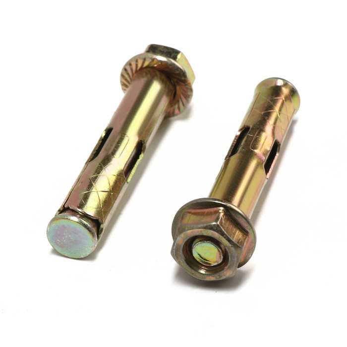 Анкерный болт ЛОМ, с гайкой, оцинкованный, 10х60 мм, 110 шт Анкерный болт ЛОМ, с гайкой, оцинкованный, 10х60 мм, 110 шт