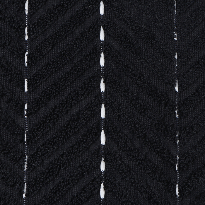 Коврик махровый Этель Lines, цв. чёрный, 50х70 см, 100% хлопок, 750 г/м2