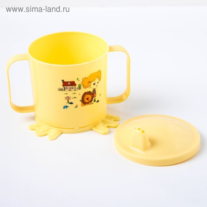 Набор детской посуды, 4 предмета: миска, ложка, вилка, поильник с твёрдым носиком 200 мл, цвета МИКС Набор детской посуды, 4 предмета: миска, ложка, вилка, поильник с твёрдым носиком 200 мл, цвета МИКС