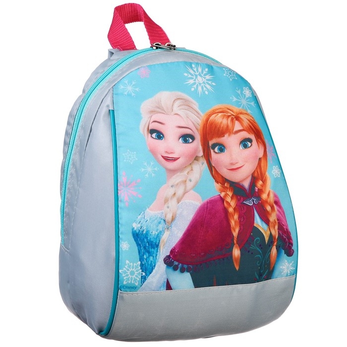 Рюкзак детский, отдел на молнии, 20 х 13 х 26 см «Анна и Эльза», Холодное сердце, МИКС
