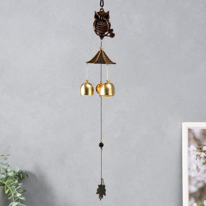 Музыка ветра металл Музыка ветра металл "Филин" 3 колокольчика 37,5 см