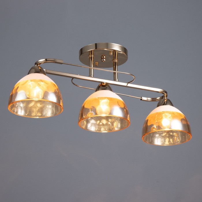 Люстра Люстра "Аквила" 3хЕ27 40Вт золото 45х15х22 см BayerLux