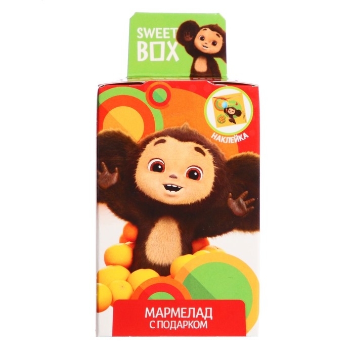 Игрушка Чебурашка, с мармеладом в коробочке, 10г Игрушка Чебурашка, с мармеладом в коробочке, 10г