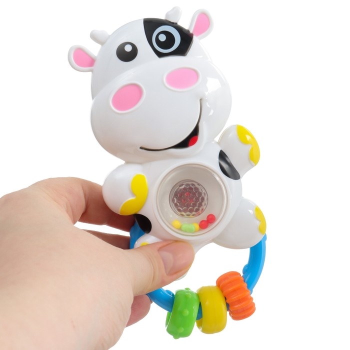 Музыкальная погремушка «Коровка», светится, Крошка Я Музыкальная погремушка «Коровка», светится, Крошка Я