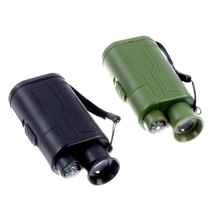 Лазер «Бинокль» с фонариком, цвета МИКС Лазер «Бинокль» с фонариком, цвета МИКС