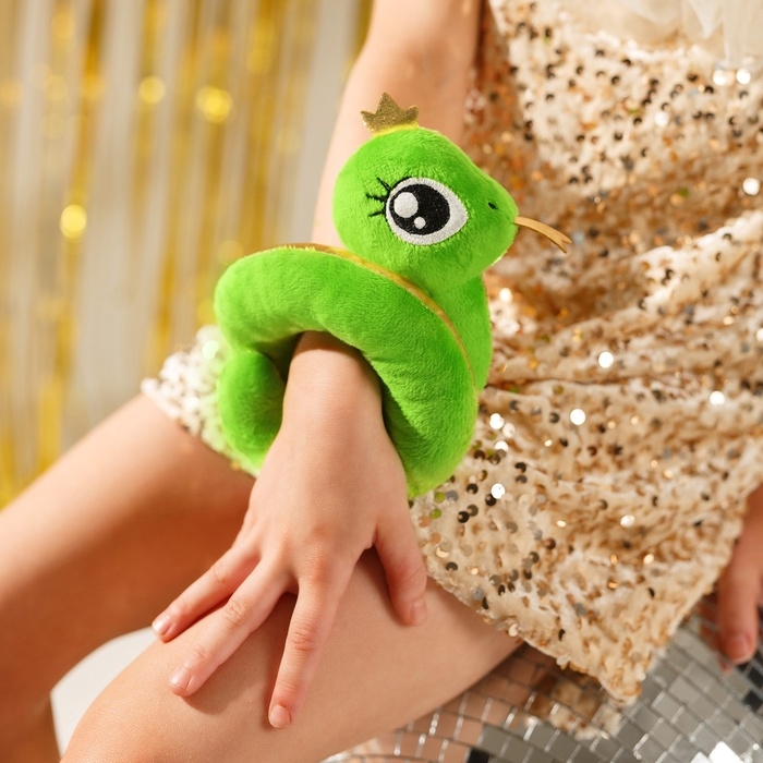 Мягкая игрушка змея «Золотая принцесса», 17 см Мягкая игрушка змея «Золотая принцесса», 17 см