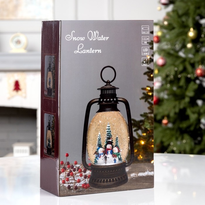 Фигура светодиодная «Ночные огни», 27.9х15.7х7.6 см, музыка, батарейки ААх3 (не в комплекте), USB, свечение тёплое белое Фигура светодиодная «Ночные огни», 27.9х15.7х7.6 см, музыка, батарейки ААх3 (не в комплекте), USB, свечение тёплое белое