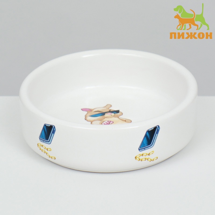 Миска керамическая для грызунов  Миска керамическая для грызунов "На стиле" 80 мл  8,5 х 3 см