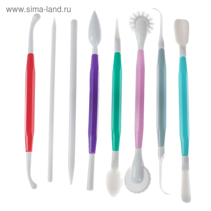 Набор инструментов для лепки, 8 штук Набор инструментов для лепки, 8 штук