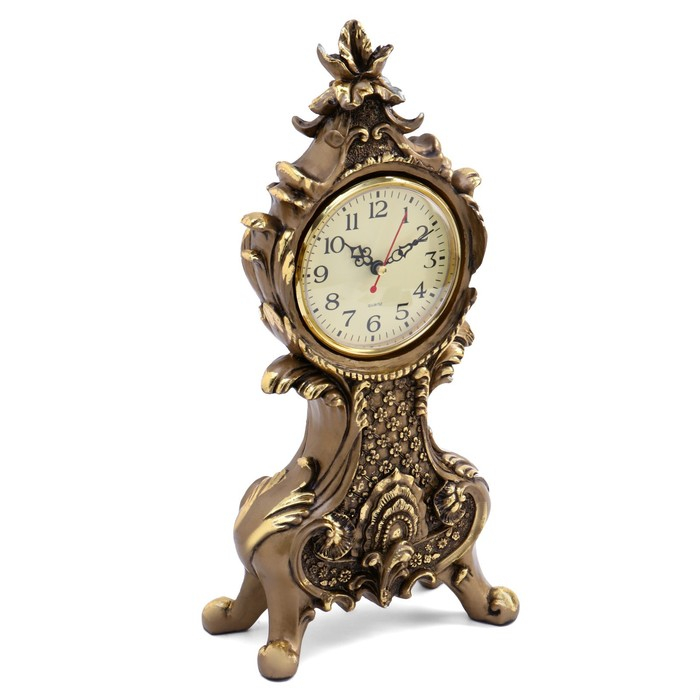 Часы настольные интерьерные каминные Часы настольные интерьерные каминные "Рококо", h-38 см, d-10 см 3940764