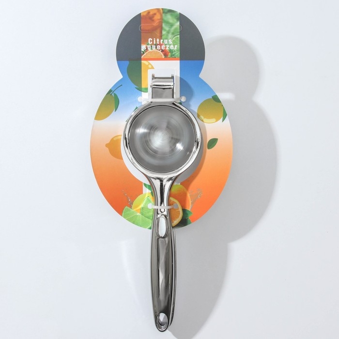 Соковыжималка ручная Steel, нержавеющая сталь, цвет хромированный Соковыжималка ручная Steel, нержавеющая сталь, цвет хромированный