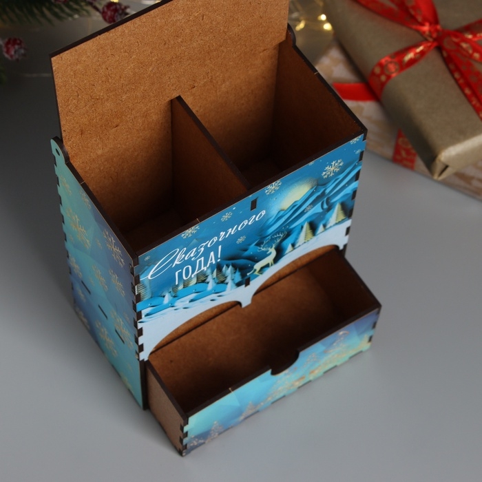 Новогодний чайный домик Новогодний чайный домик "Сказочного НГ" 20х15х8,5 см