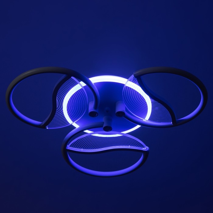 Люстра Люстра "Анита" 3хLED 90Вт 3000-6000К RGB белый 60х60х8см