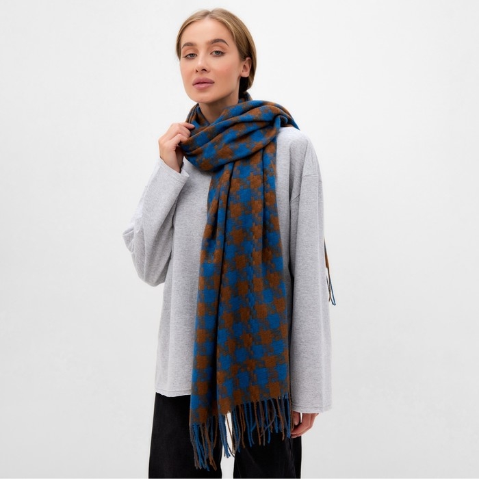 Шарф зимний с кистями MINAKU 65*180 + 8 см клетка Шарф зимний с кистями MINAKU 65*180 + 8 см клетка