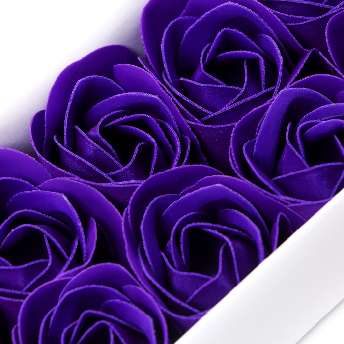 Мыльные розочки, фиолетовые, набор 10 шт. Мыльные розочки, фиолетовые, набор 10 шт.