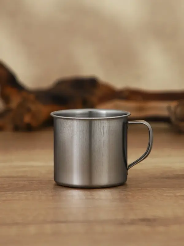 Кружка Доляна &laquo;Мэйли&raquo;, 170 мл, d=7 см, толщина 0.33 мм, нержавеющая сталь, хромированная