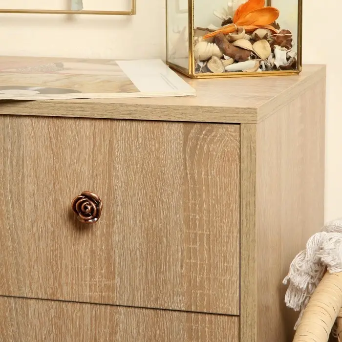 Ручка-кнопка CAPPIO Rose 01, цвет медь