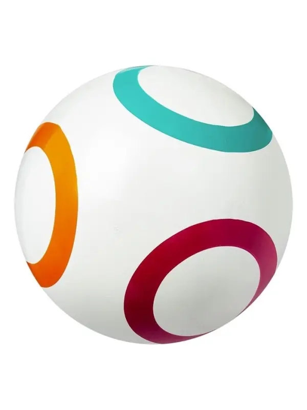 Мяч резиновый, диаметр 20 см, цвета МИКС