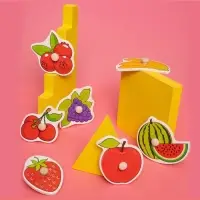 Рамка - вкладыш Лесная мастерская &laquo;Подбери картинку. Ягоды - фрукты&raquo;, 7 деталей