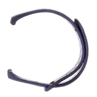 Ремешок для фитнес-браслета Mi Band 8/9 Luazon, с перфорацией, чёрный, серый