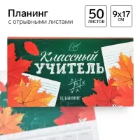 Планер с отрывными листами, 50 л., мини &laquo;Классный учитель&raquo;