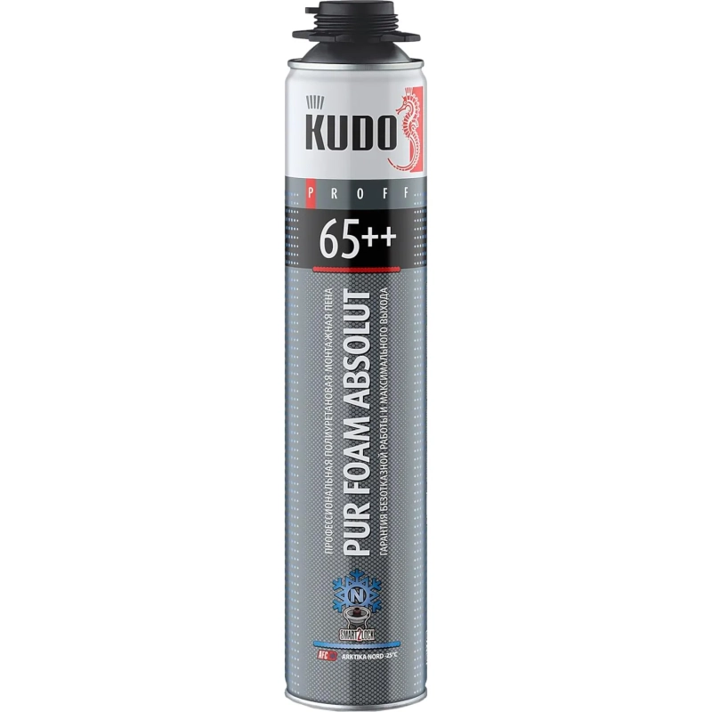 Пена монтажная проф Kudo Absolut Proff 65++ Arktica Nord,зим, 1000 мл 54410