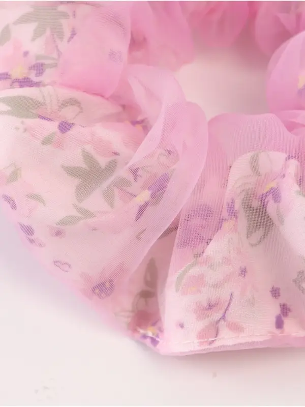 Резинка для волос «Цветы» сиреневая, Холодное сердце