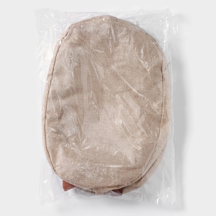 Корзина для хранения с ручками овальная Доляна My Basket, 20×30×13, цвет бежевый Корзина для хранения с ручками овальная Доляна My Basket, 20×30×13, цвет бежевый