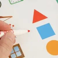 Книга с маркером "Многоразовая развивающая тетрадь для детей 2-4 года, 44 стр Книга с маркером "Многоразовая развивающая тетрадь для детей 2-4 года, 44 стр