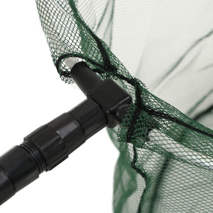 Подсачник складной телескопический П-07, усиленный, 200 см, круглый обод 60 см, капрон Подсачник складной телескопический П-07, усиленный, 200 см, круглый обод 60 см, капрон