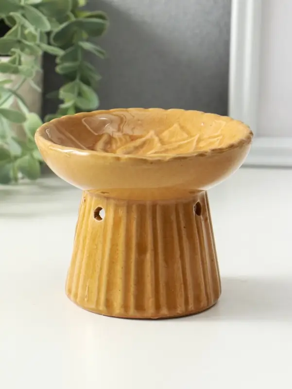 Аромалампа керамика Аромалампа керамика "Лотос" коричневая11,4х11,4х9 см