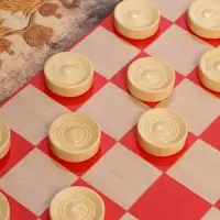 Настольная игра нарды с шашками &laquo;Герб России&raquo;, деревянные большие, 60&times;60 см