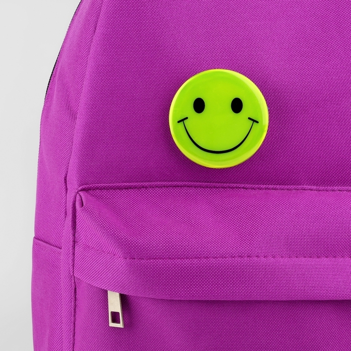 Светоотражающий значок «Смайл», d = 5,8 см, цвет МИКС Светоотражающий значок «Смайл», d = 5,8 см, цвет МИКС